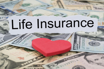 Life Insurance Text On Piece Of Paper