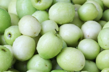 monkey apple, green fruit in Thailand