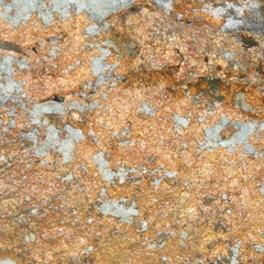 close up copper mineral in stone