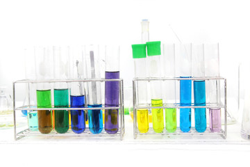 colorful test tube, Chemical, Science, Laboratory,