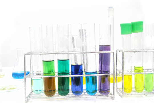 colorful test tube, Chemical, Science, Laboratory,