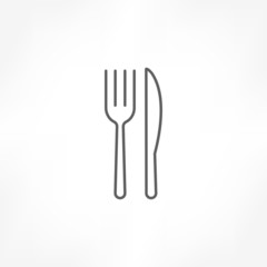 fork knife icon - 79422713