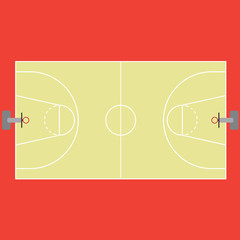 Fototapeta premium basketball court