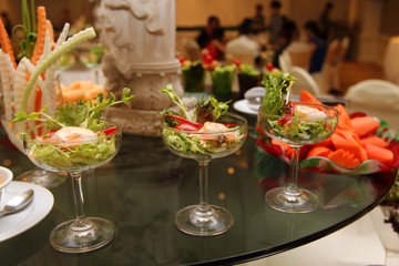 close up pork fried, cocktail