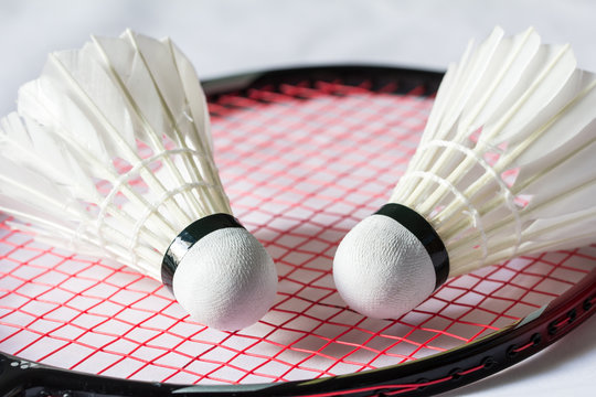 Badminton rackets and shuttlecock