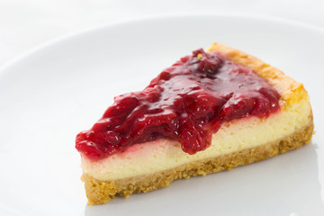 Cheesecake on a plate