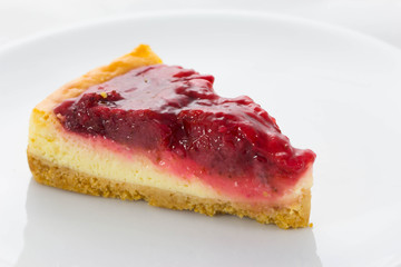 Cheesecake on a plate