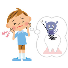 虫歯の男の子