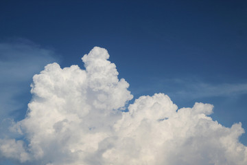 Naklejka na ściany i meble summer cloud in blue sky