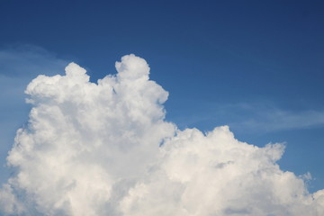 Naklejka na ściany i meble summer cloud in blue sky