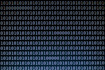 Binary Code Abstract on Computer Screen