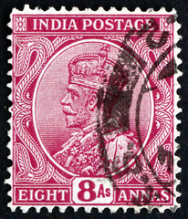 Postage stamp India 1911 George V, Emperor of India