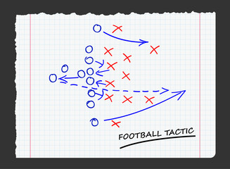 football tactic on paper