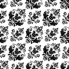 Damask Seamless  Pattern. Orient Background