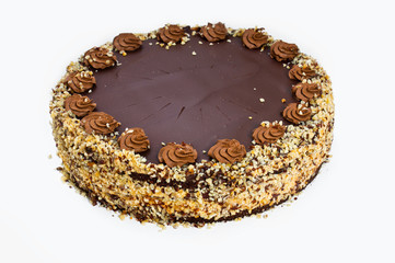 homemade chocolate hazelnut cake