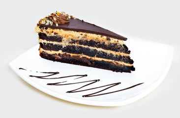 homemade chocolate hazelnut cake