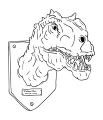 contour head dinosaur