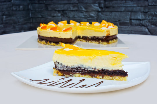 homemade orange cake