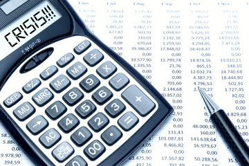 Crisis text on a calculator