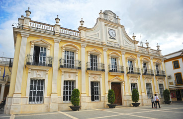 Fototapeta na wymiar City Hall of Cabra, Cordoba province, Andalusia, Spain