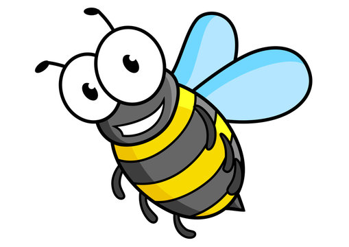 Cartoon bee or wasp character
