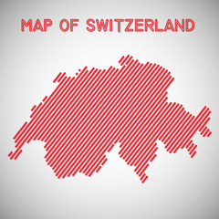 map of switzerland