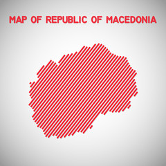 map of republic of macedonia