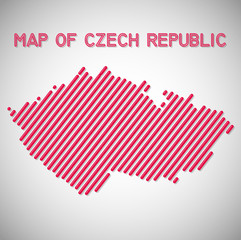 map of czech