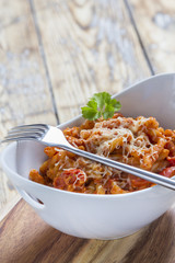 Pasta in a bowl