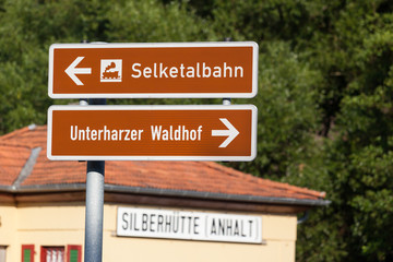 Obraz premium touristisches Leitsystem Landkreis Harz