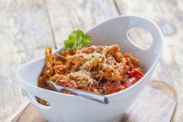 Pasta in a bowl