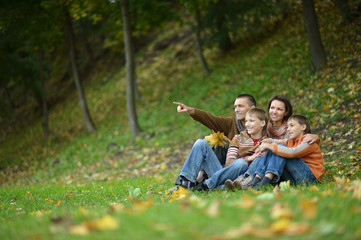 beautiful happy family