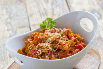 Pasta in a bowl