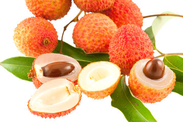 litchis, fruits rouges, &icirc;le de la R&eacute;union
