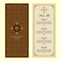 Restaurant menu design