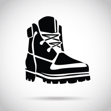 Black boot icon