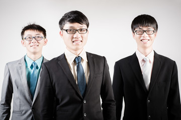 Group of business people. Business team Isolated on white backgr