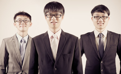 Group of business people. Business team Isolated on white backgr