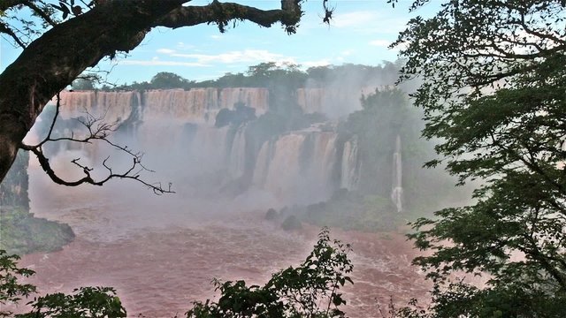 Iguassu Falls, the largest series of waterfalls of the world