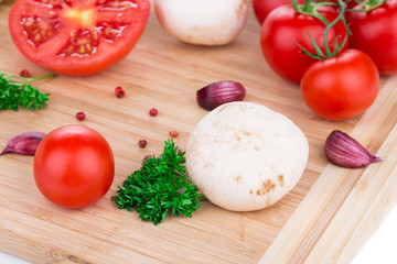 various ripe vegetables