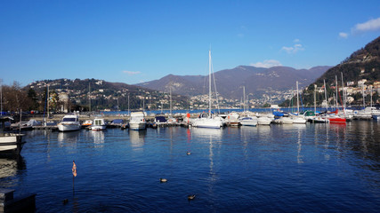 Fototapeta na wymiar Tremezzo, Lake Como, Lombardy, Italy
