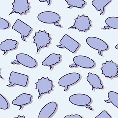 seamless background with Speech bubbles