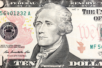 New ten dollar bill released for circulation in march 2006.
