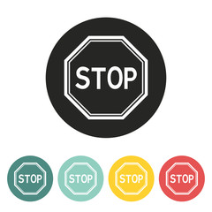 Stop sign icon.