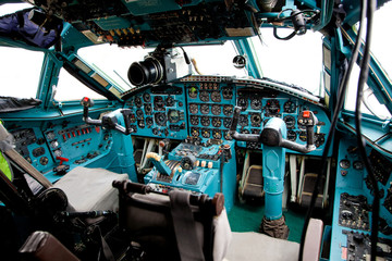 Pilot cabin interior