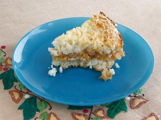 rice,apples and sugar sweet  as au gratin