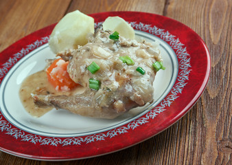 baked rabbit