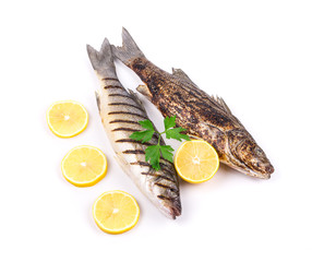 grilled seabass fish