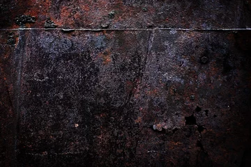 Abwaschbare Fototapete Metall rusty worn and scratched metallic background