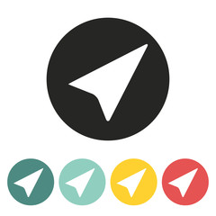 paper airplane icon.